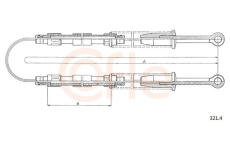 żażné lanko parkovacej brzdy COFLE 321.4