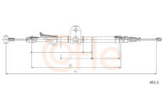 Tažné lanko, parkovací brzda COFLE 451.1