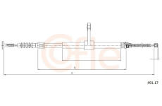 Tazne lanko, parkovaci brzda COFLE 491.17