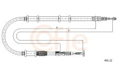 Tazne lanko, parkovaci brzda COFLE 491.21