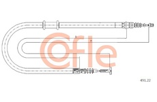Tažné lanko, parkovací brzda COFLE 491.22