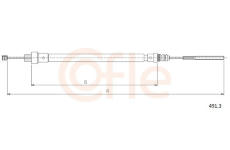 Tažné lanko, parkovací brzda COFLE 491.3