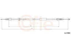 Lanko pro otevírání kapoty motoru COFLE 6.CT001