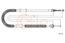 żażné lanko parkovacej brzdy COFLE 641.10