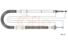Tažné lanko, parkovací brzda COFLE 641.12