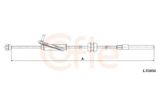 Tažné lanko, parkovací brzda COFLE 92.1.FD050