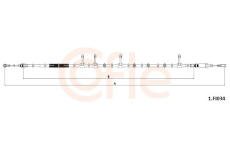 Tažné lanko, parkovací brzda COFLE 92.1.FI034