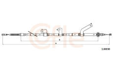 Tažné lanko, parkovací brzda COFLE 92.1.KI030
