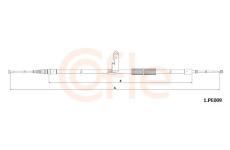 Tažné lanko, parkovací brzda COFLE 92.1.PE009
