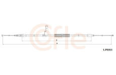 Tažné lanko, parkovací brzda COFLE 92.1.PE013