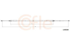 Tažné lanko, parkovací brzda COFLE 92.1.RE028