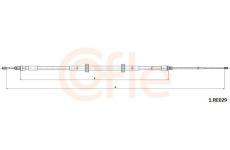 Tažné lanko, parkovací brzda COFLE 92.1.RE029