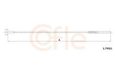 Tažné lanko, parkovací brzda COFLE 92.1.TY011