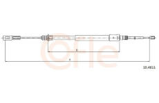 Tažné lanko, parkovací brzda COFLE 92.10.4611
