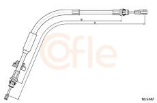 Tažné lanko, parkovací brzda COFLE 92.10.5347