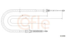 Tažné lanko, parkovací brzda COFLE 92.10.6046