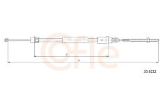 Tažné lanko, parkovací brzda COFLE 92.10.6212