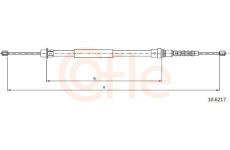 Tažné lanko, parkovací brzda COFLE 92.10.6217