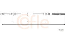 Tažné lanko, parkovací brzda COFLE 92.10.6231