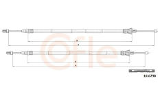 Tažné lanko, parkovací brzda COFLE 92.10.6798