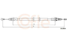 Tažné lanko, parkovací brzda COFLE 92.10.6859