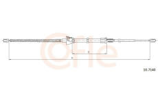 Tažné lanko, parkovací brzda COFLE 92.10.7140