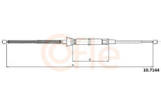 Tažné lanko, parkovací brzda COFLE 92.10.7144