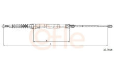 Tažné lanko, parkovací brzda COFLE 92.10.7626