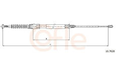 Tažné lanko, parkovací brzda COFLE 92.10.7628
