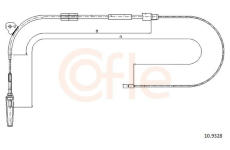 Tažné lanko, parkovací brzda COFLE 92.10.9328