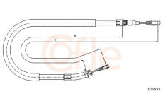 Tažné lanko, parkovací brzda COFLE 92.10.9873