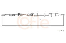 Tažné lanko, parkovací brzda COFLE 92.11.5753