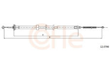 Tažné lanko, parkovací brzda COFLE 92.12.0766