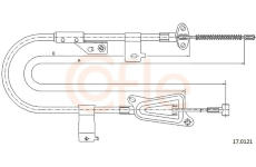 Tazne lanko, parkovaci brzda COFLE 92.17.0121