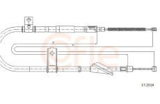 Tažné lanko, parkovací brzda COFLE 92.17.2514