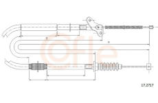Tazne lanko, parkovaci brzda COFLE 92.17.2717