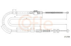 Tažné lanko, parkovací brzda COFLE 92.17.2726