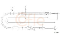 Tažné lanko, parkovací brzda COFLE 92.17.5043