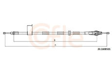 żażné lanko parkovacej brzdy COFLE 92.20.160B501