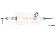 Tažné lanko, parkovací brzda COFLE 92.20.160B507