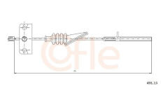 Tažné lanko, parkovací brzda COFLE 92.491.13