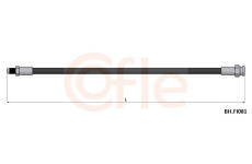 Brzdová hadice COFLE 92.BH.FI081