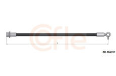 Brzdová hadice COFLE 92.BH.MA017
