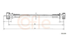 Hřídel tachometru COFLE 92.S01104