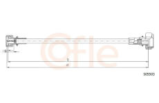 Hřídel tachometru COFLE 92.S05503