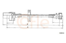 Hřídel tachometru COFLE 92.S08014