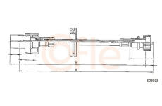 Hřídel tachometru COFLE 92.S08015