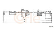 Hřídel tachometru COFLE 92.S20001
