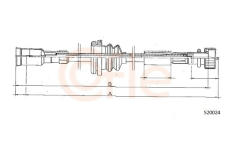 Hřídel tachometru COFLE 92.S20024