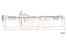 Hřídel tachometru COFLE 92.S24017